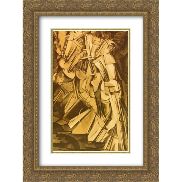 Glossy Matt Canvas Paper A4/A3 NUDE DESCENDING A STAIRCASE by Marcel Duchamp